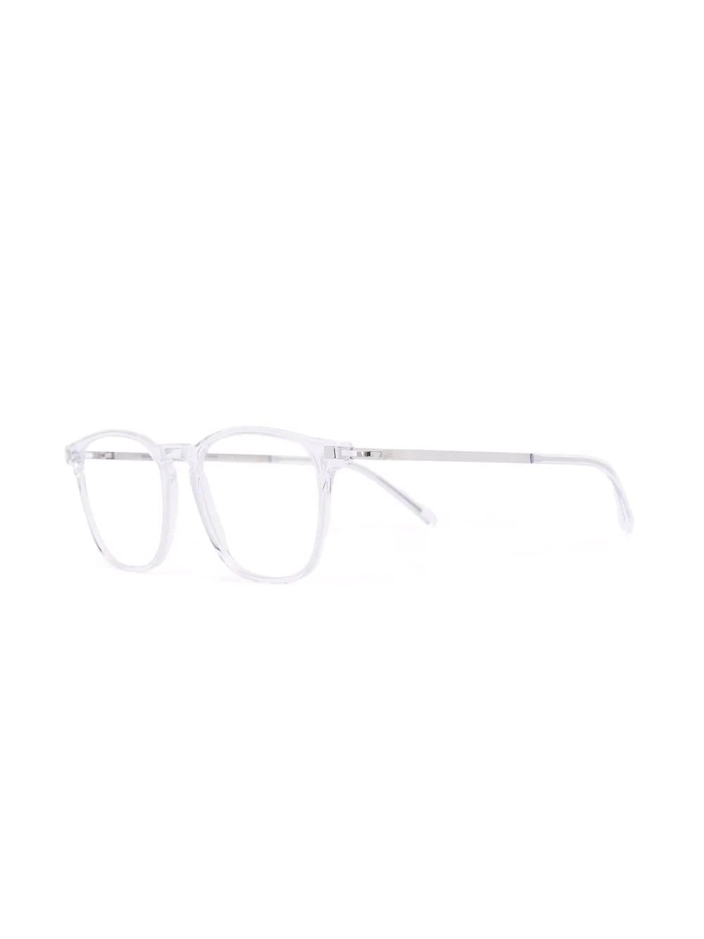 logo square-frame glasses - 2