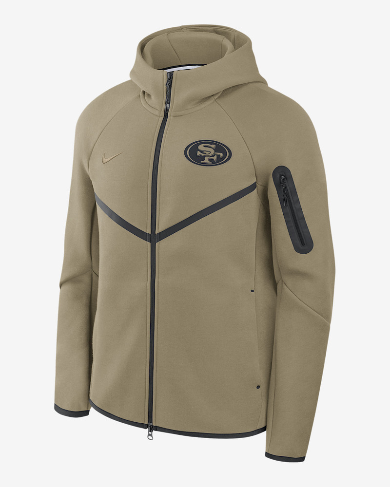 San Francisco 49ers Tech Fleece Windrunner Men's Nike NFL Full-Zip Hooded Jacket 1
