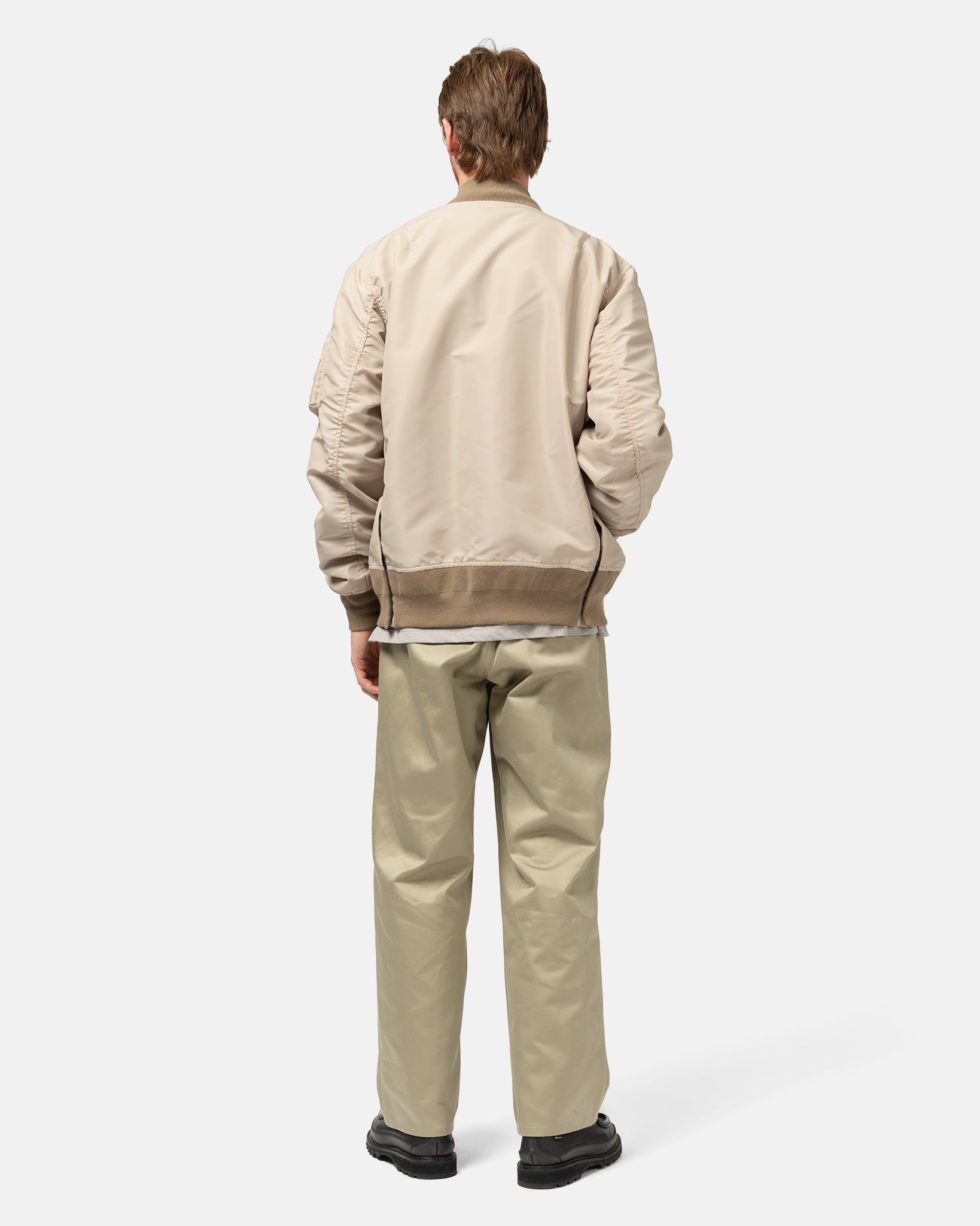 Cotton Chino Pants Beige - 4