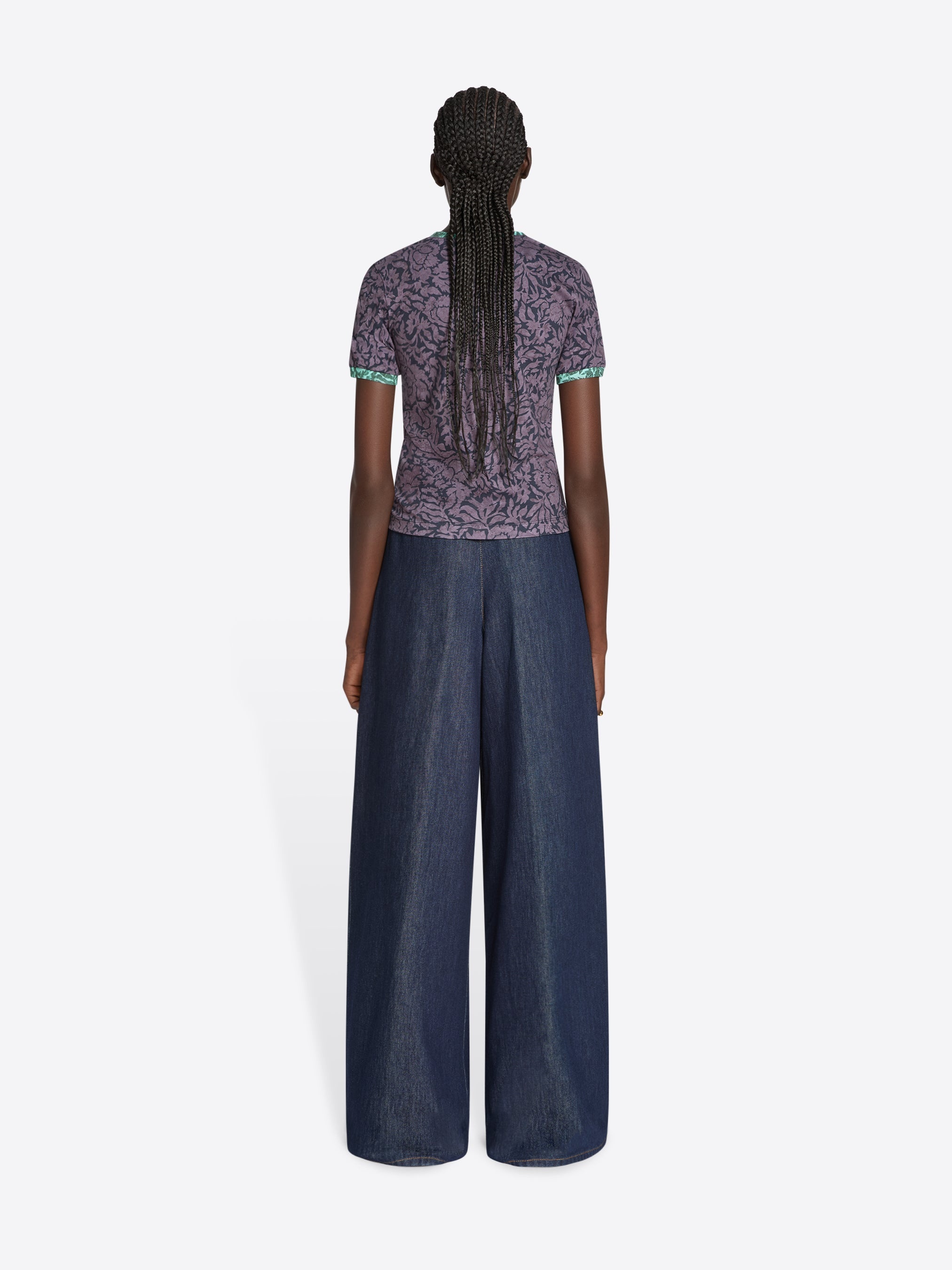 PRINTED CONTRAST TEE - 4