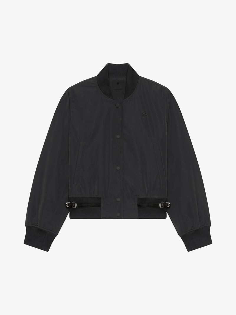 VOYOU VARSITY JACKET IN COTTON TAFFETAS 1