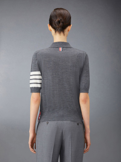 Thom Browne Wool 4-Bar Relaxed Polo outlook