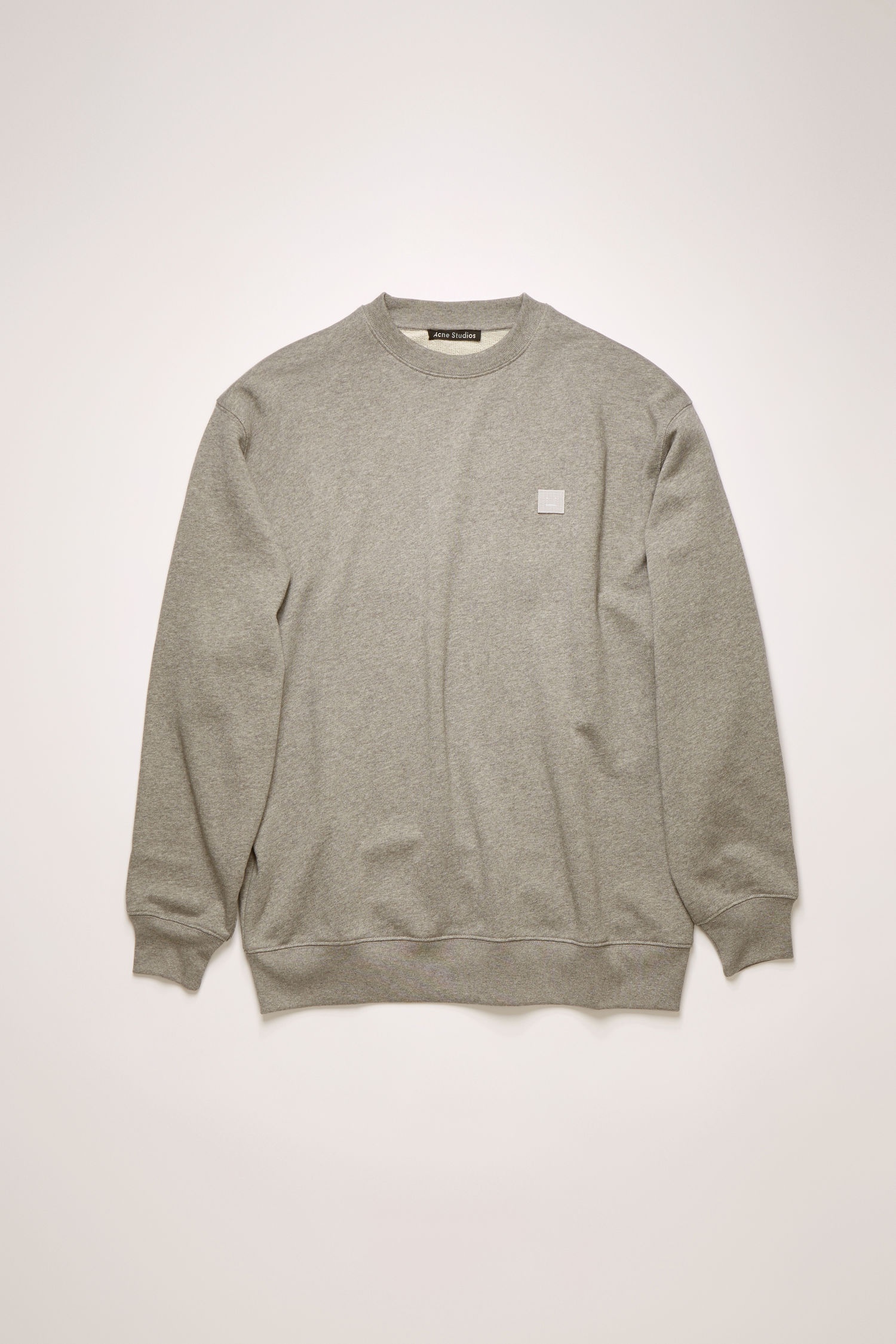 Crew neck sweatshirt light grey melange - 1