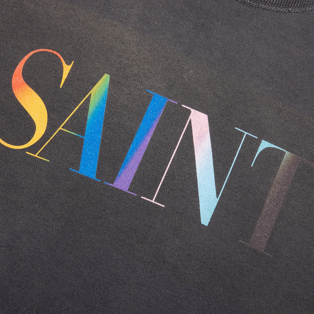 RAINBOW SAINT CREW SWEATER - BLACK - 3