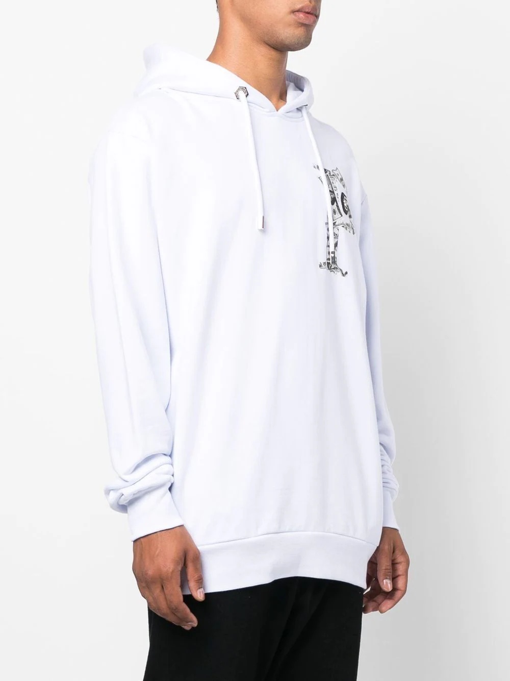 Money graphic-print hoodie - 4