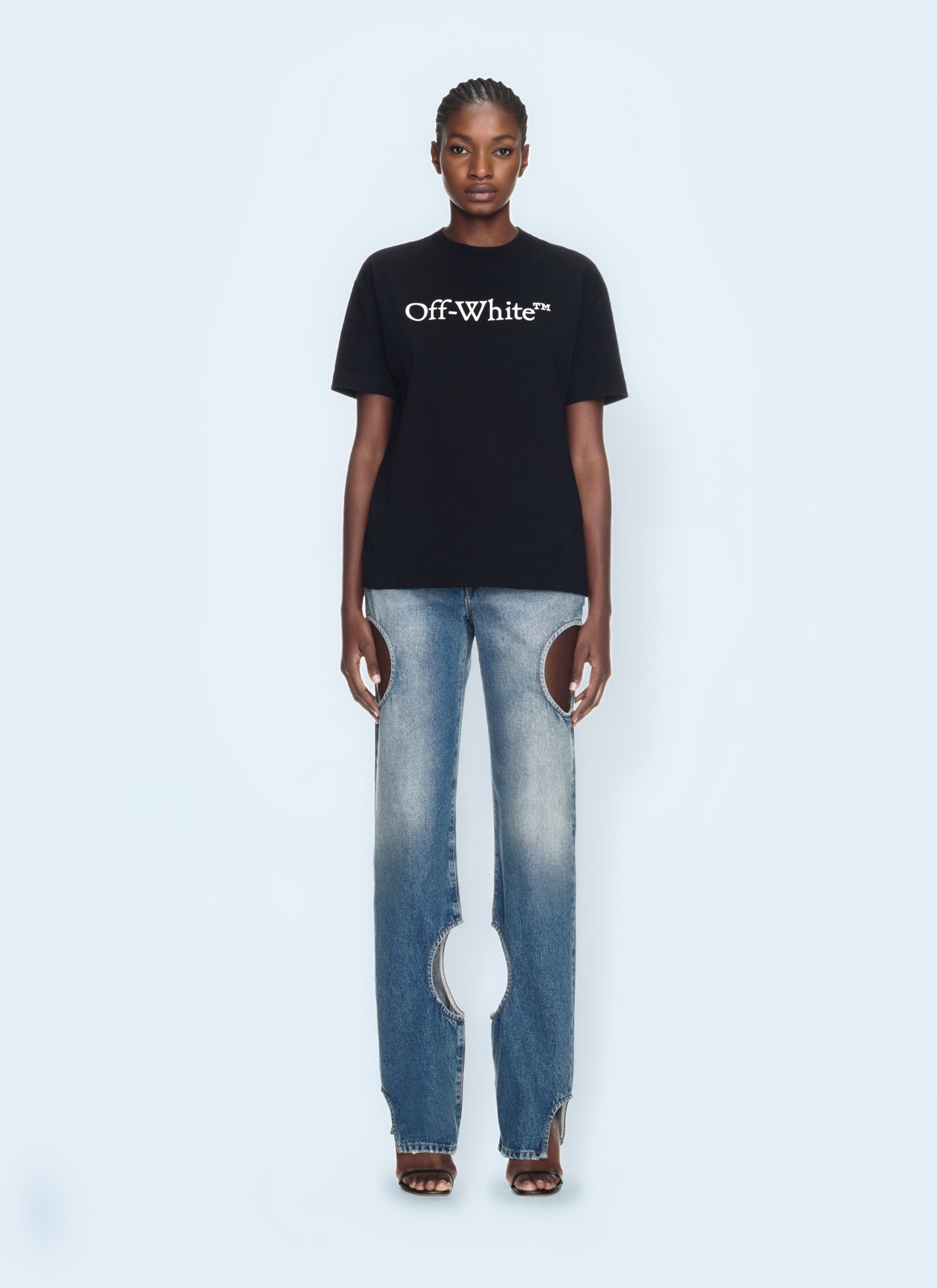 Off White Women Big Logo Bookish T-Shirt - 1
