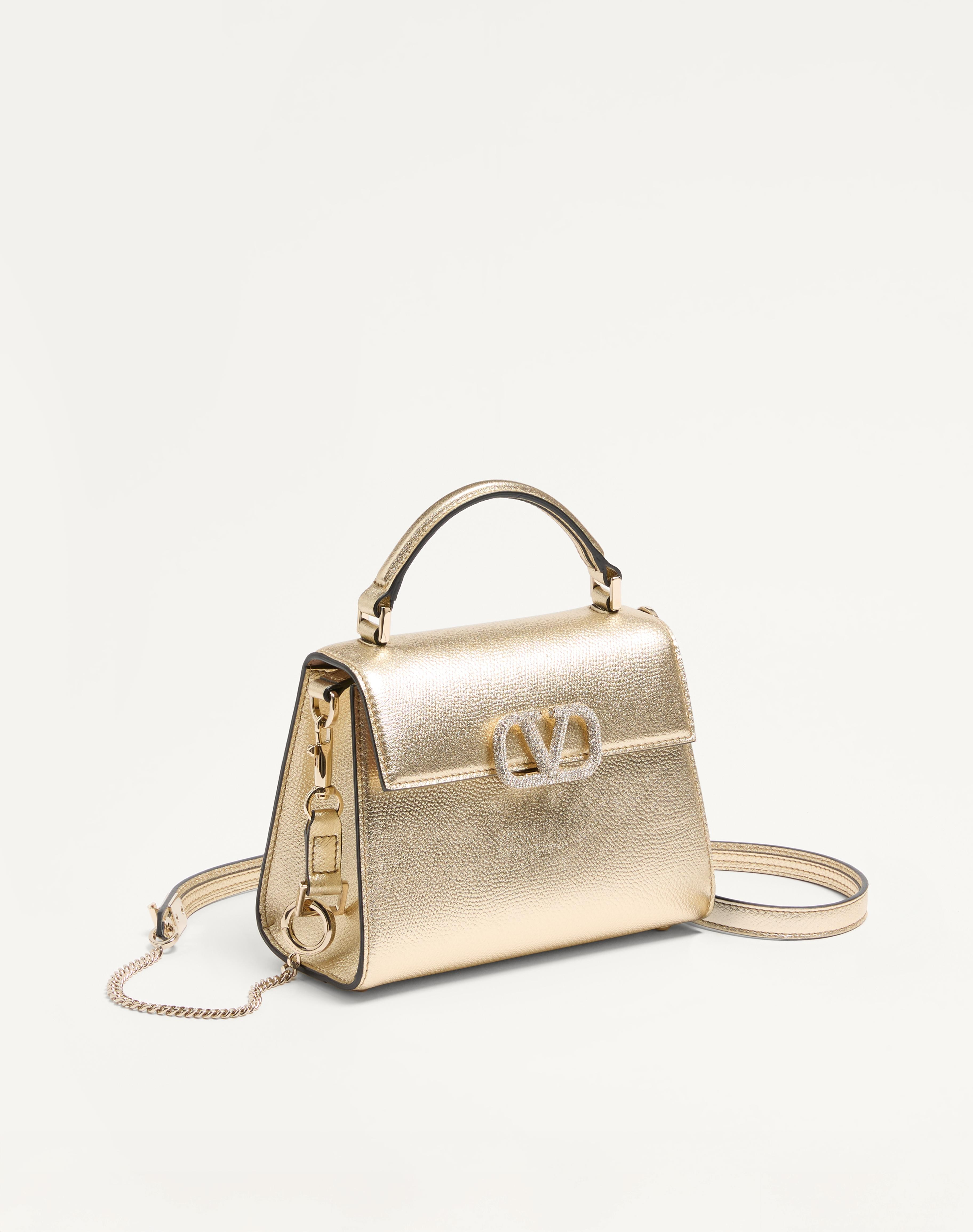 MINI VSLING HANDBAG IN METALLIC GRAINY CALFSKIN - 2