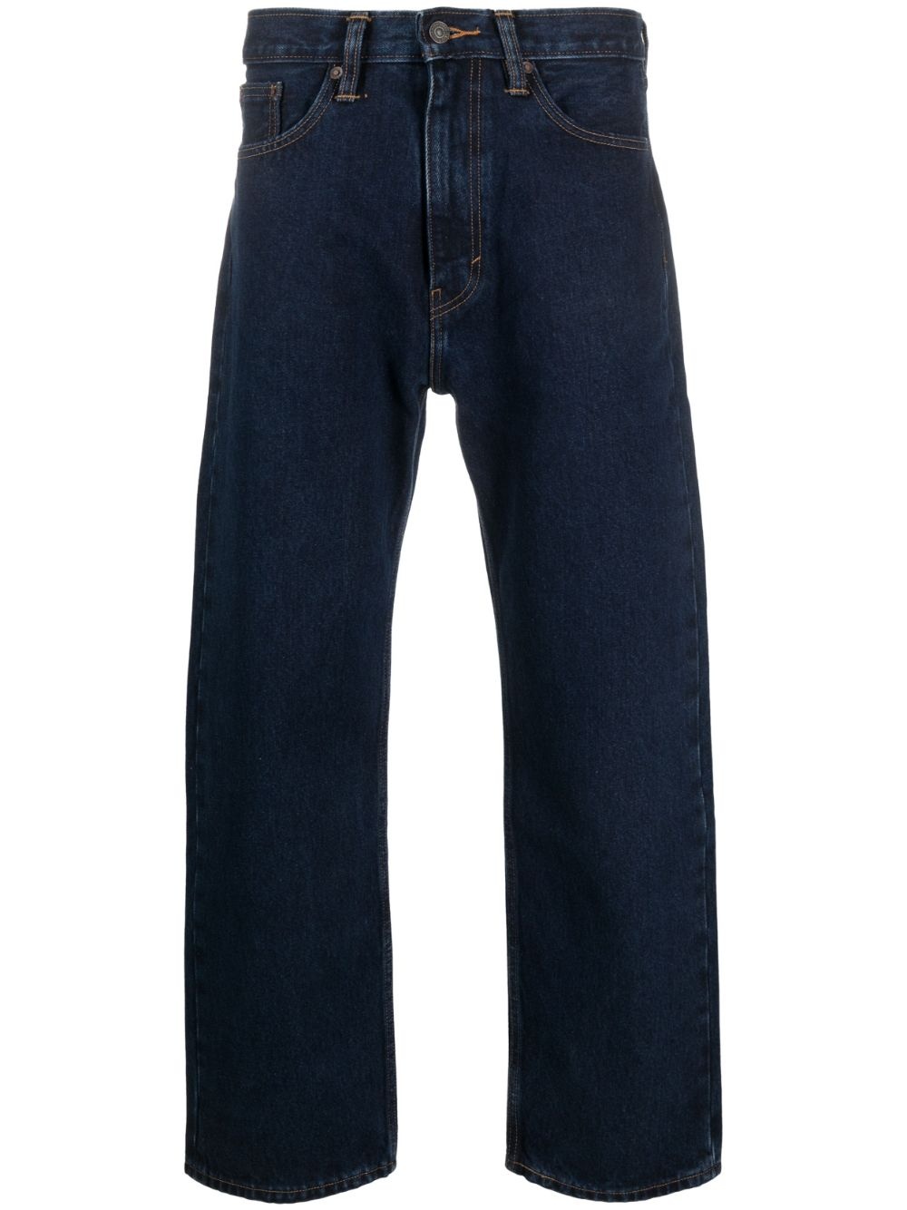 Baggy low-rise straight-leg jeans - 1