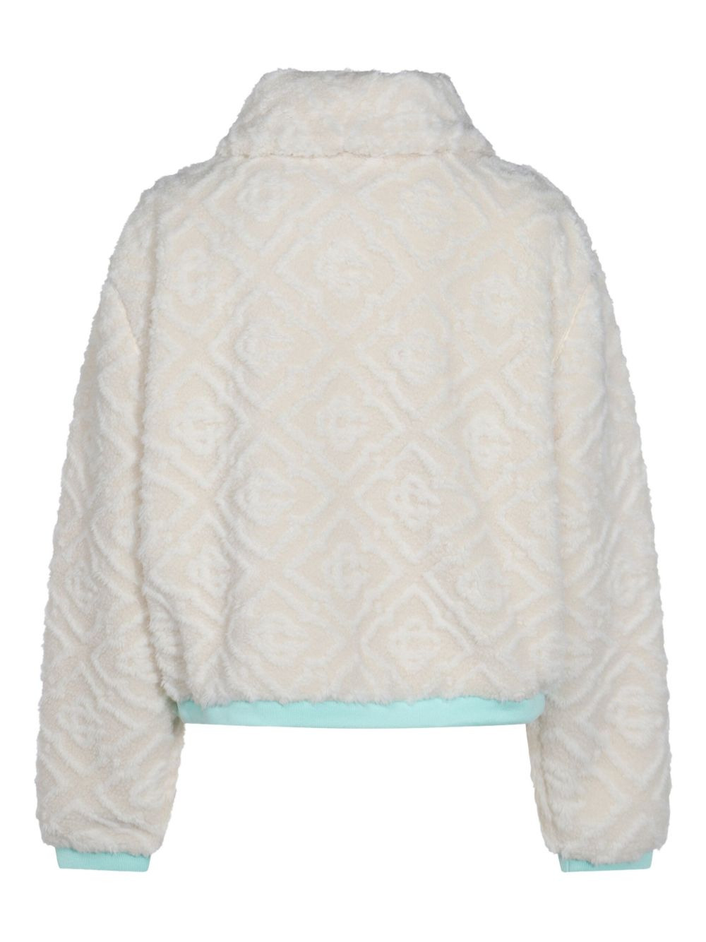textured zip-up jacket - 2