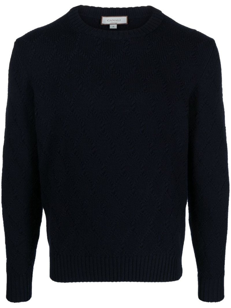 crew-neck merino wool jumper 1