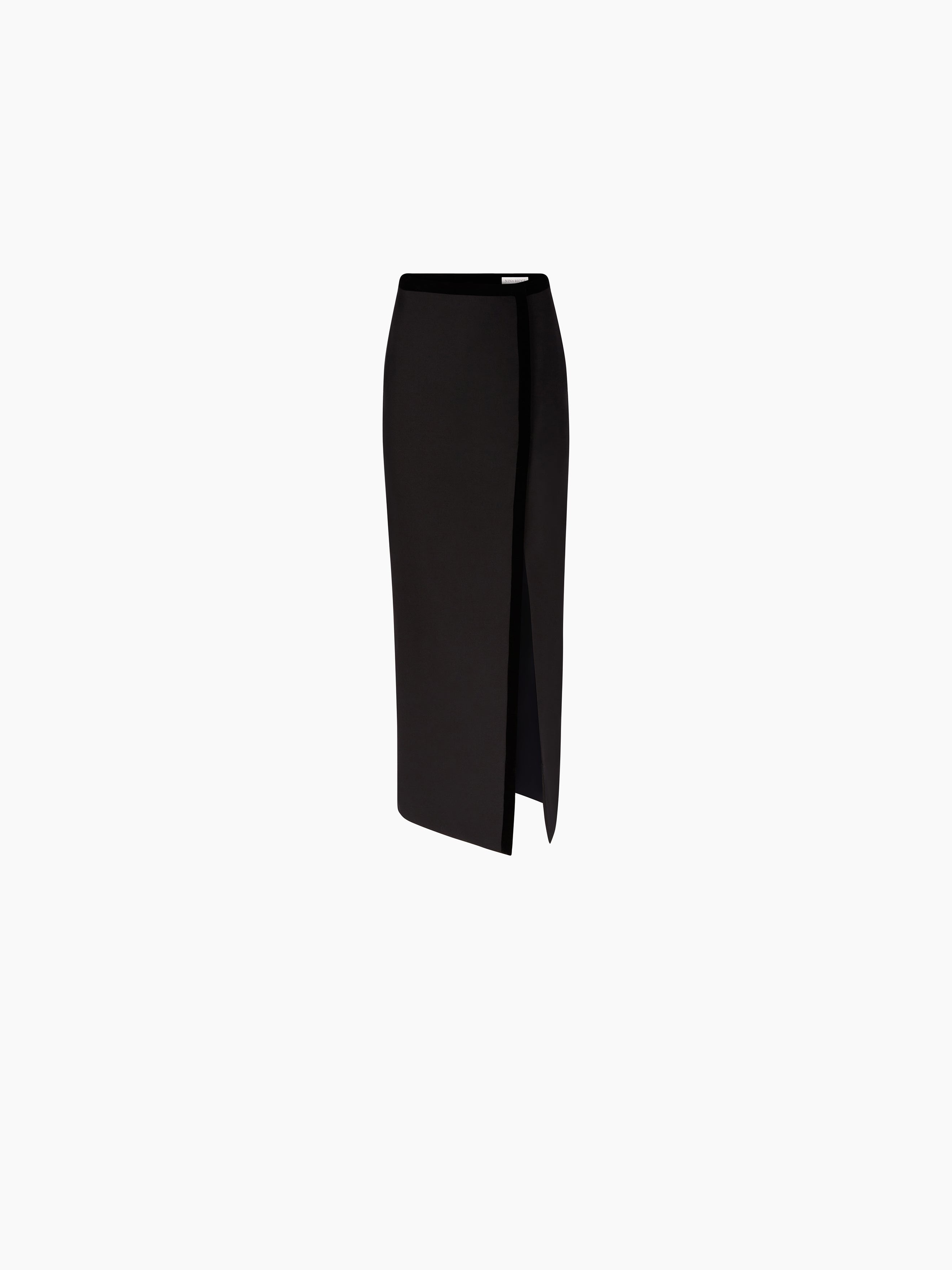LONG SLIT SKIRT IN WOOL - 5