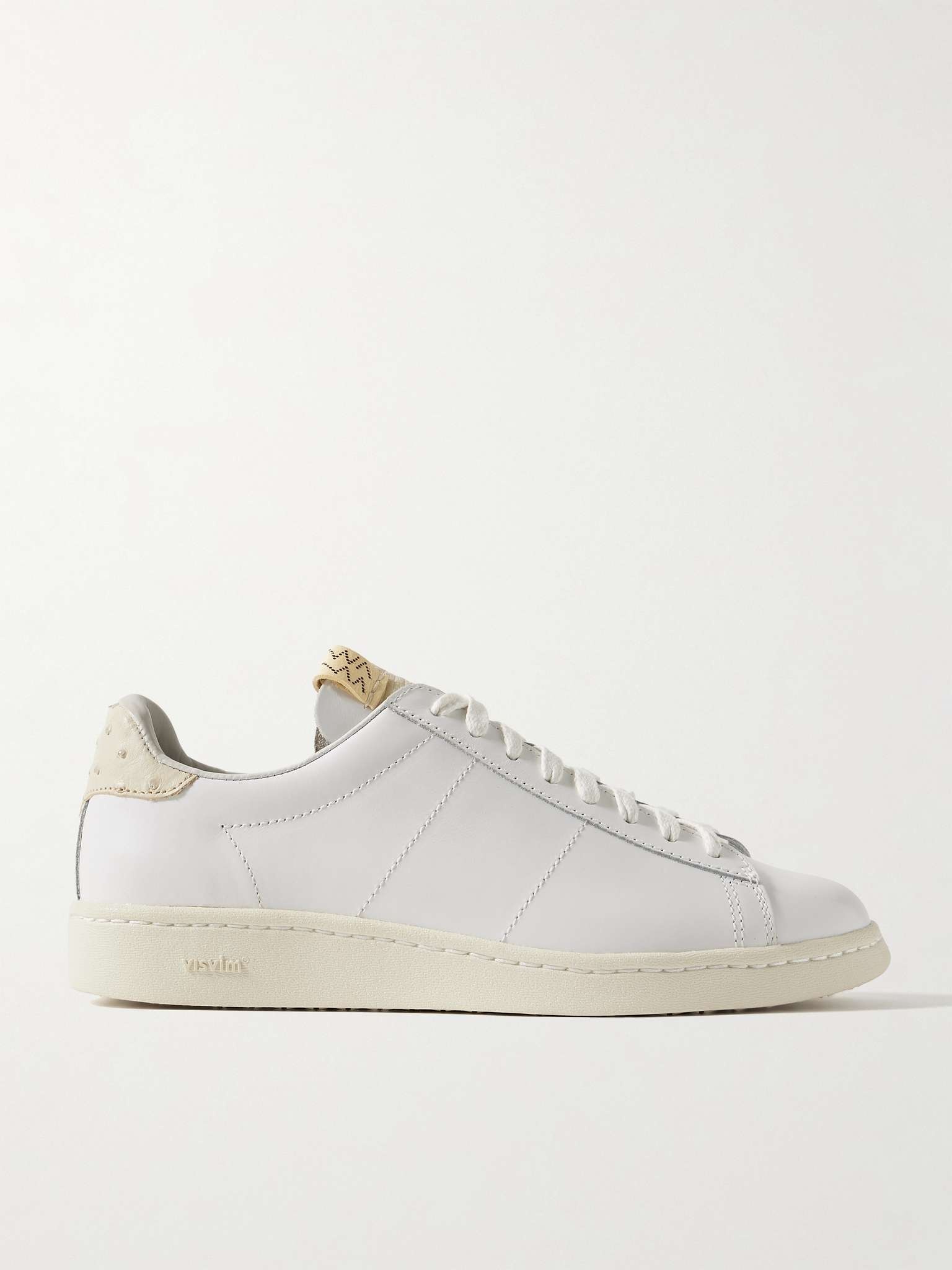 Corda-Folk Ostrich-Effect and Smooth Leather Sneakers - 1