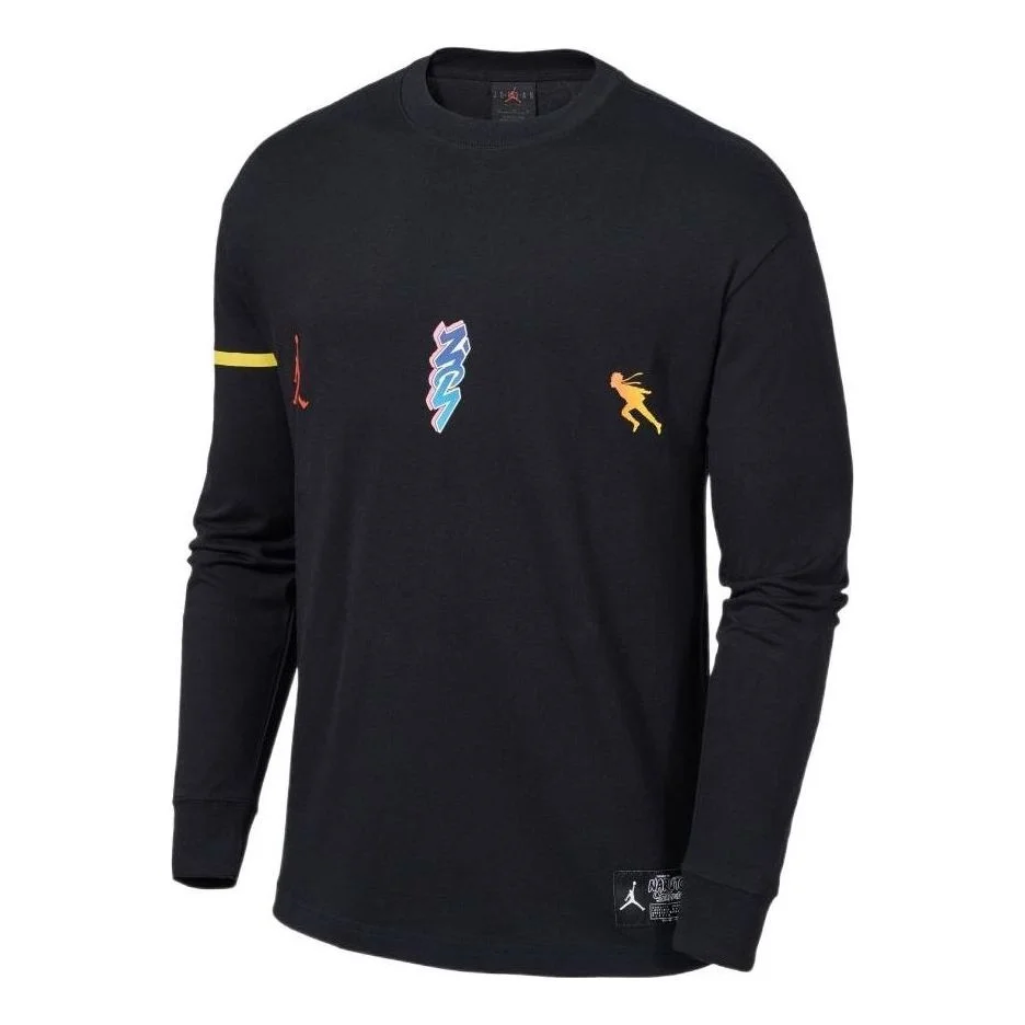 Nike Jordan Zion 1 x NARUTO Long Sleeve Top 'Black Yellow' DO6598-010 - 1