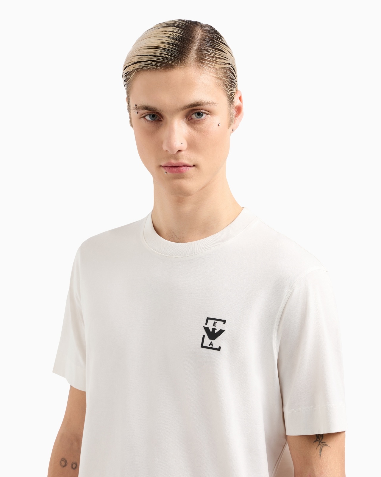 ASV JERSEY T-SHIRT WITH RUBBERISED LOGO PRINT - 5
