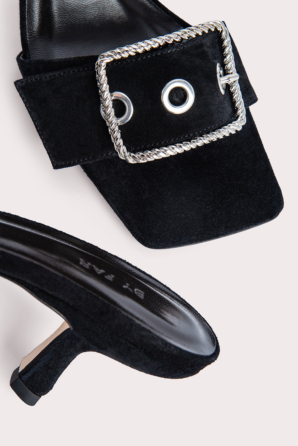 Davina Black Suede Leather - 7