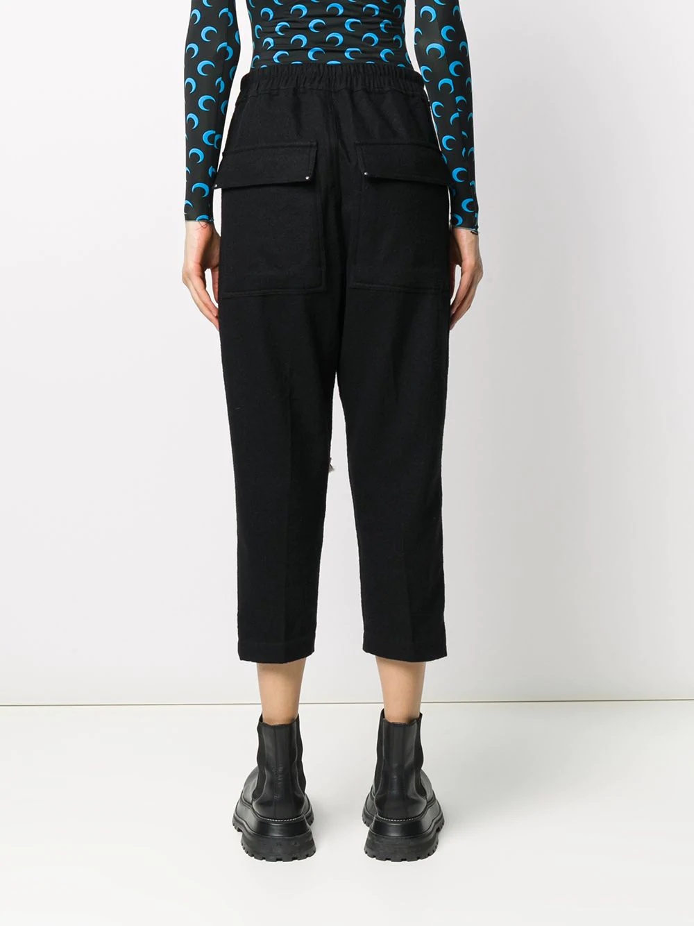 Drawstring Cropped Astaires trousers - 4