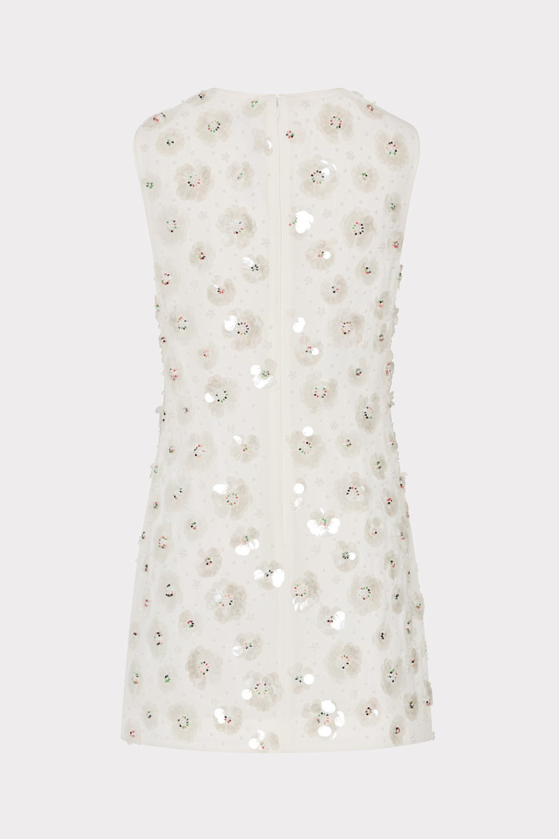 Ivette Fleur Paillette Shift Mini Dress 3