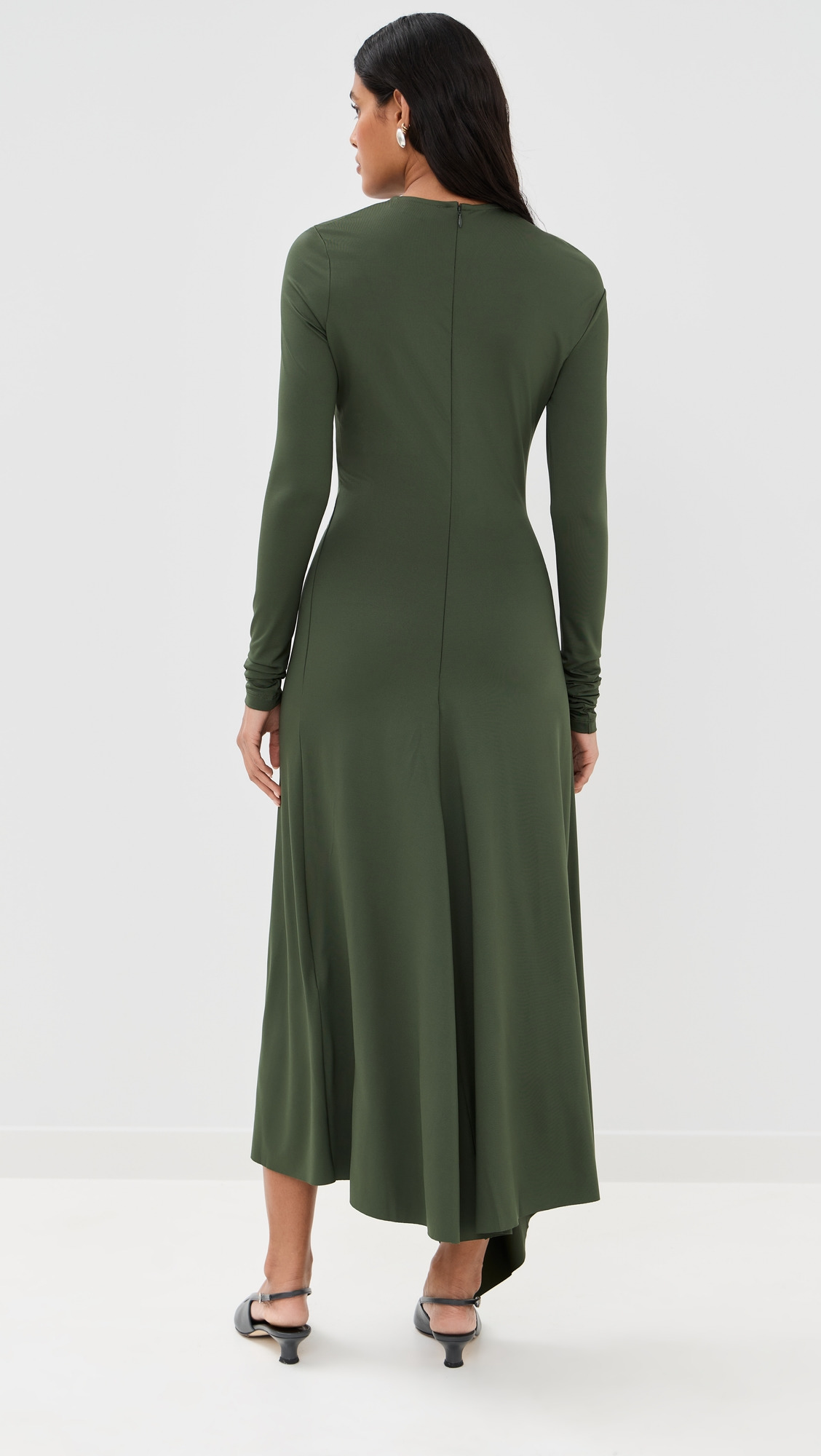 Twist Armhole Detail Midi Dress - 2