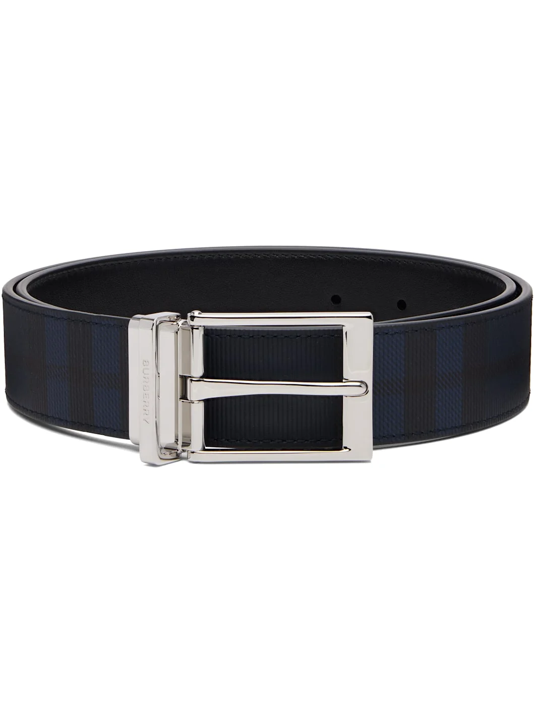 Navy Reversible Check Belt - 1
