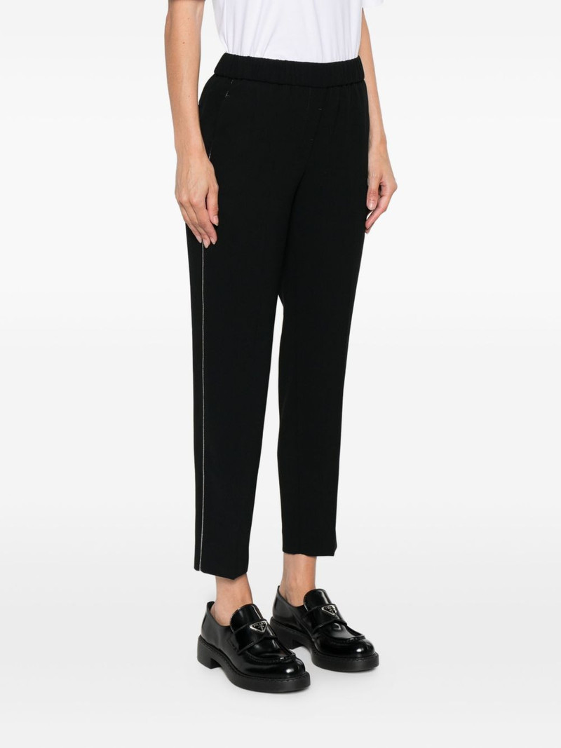 elasticated-waistband trousers 3