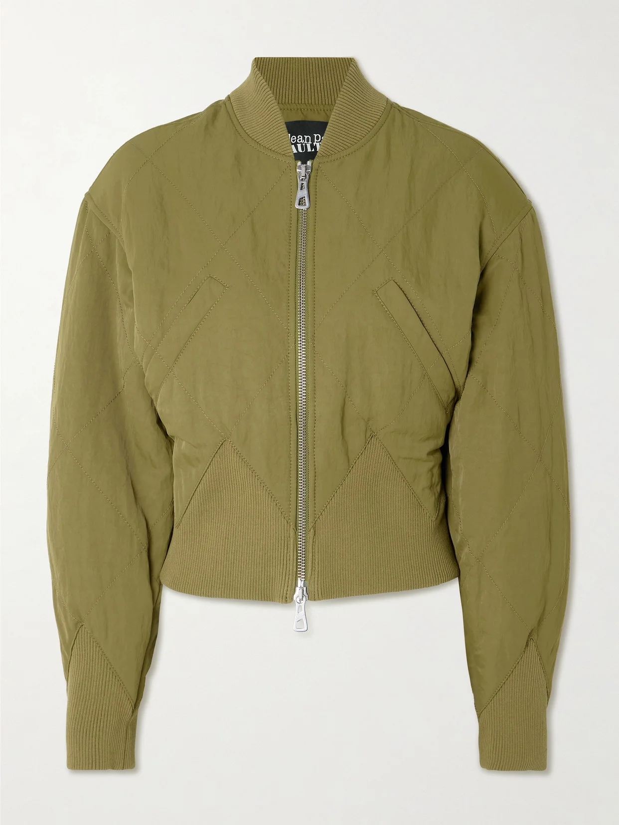 Paneled Quilted Recycled-shell Bomber Jacket - 1