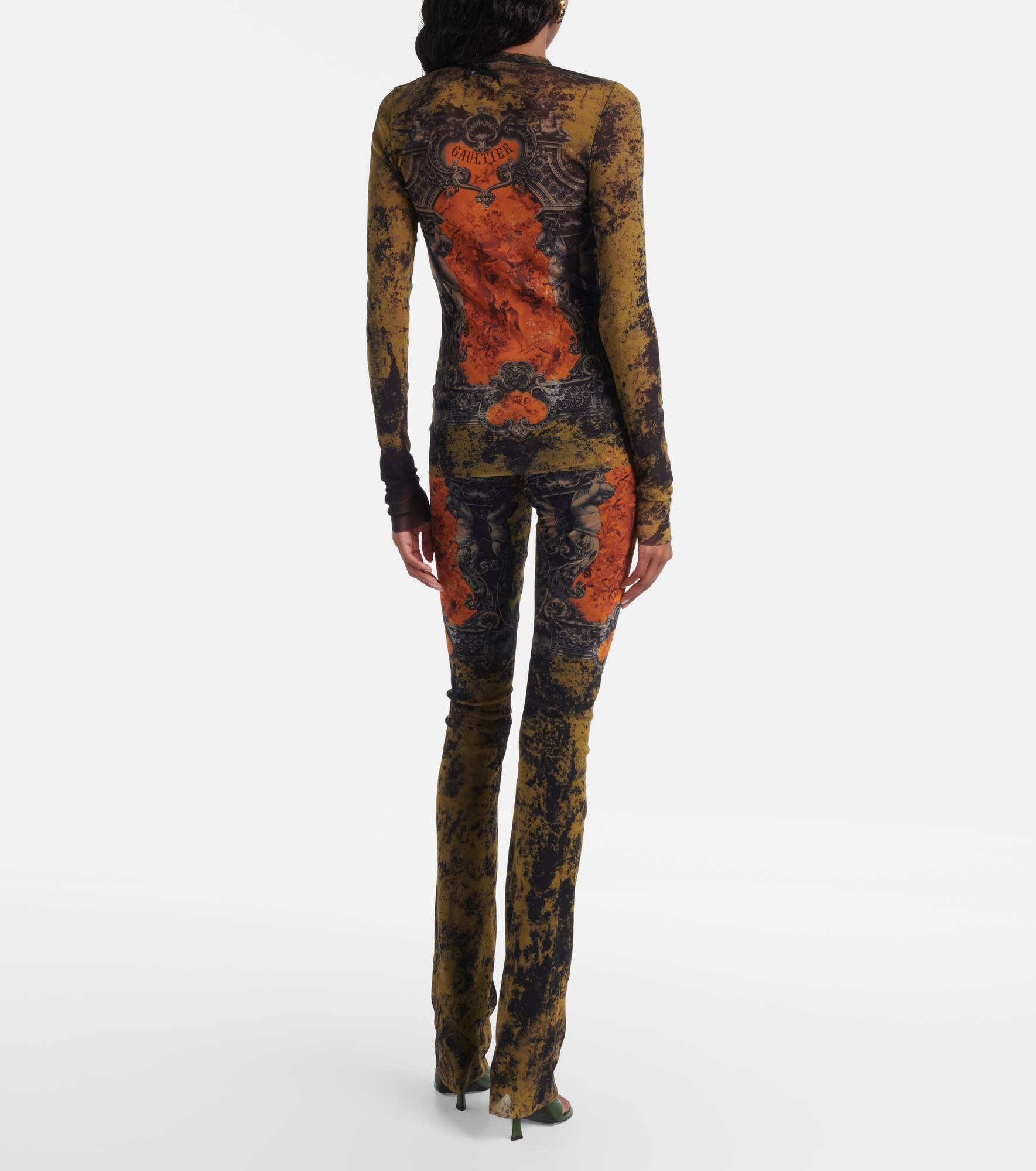Médallion printed mesh top - 3