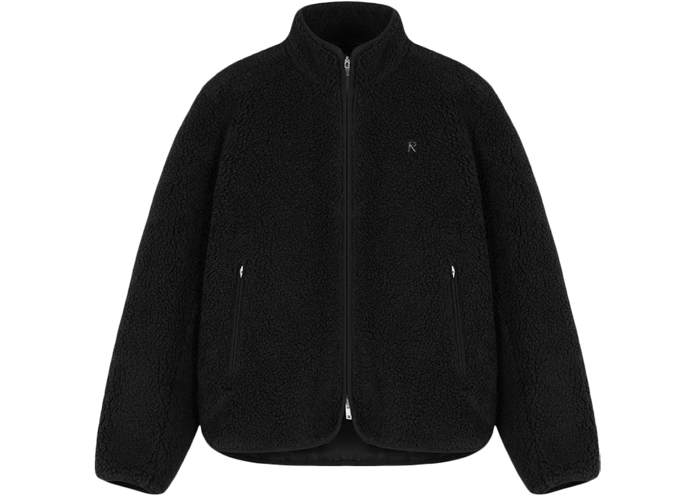 Represent Fleece Zip Through Jacket Black - 1