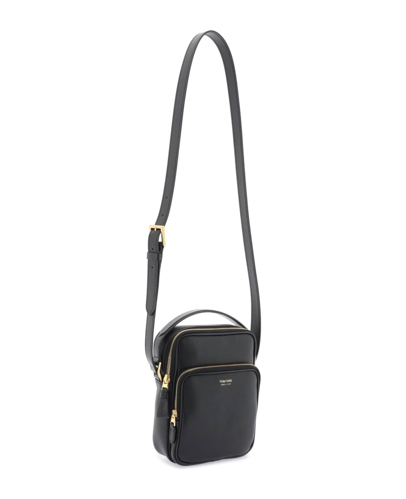 Grained Leather Crossbody Bag - 3