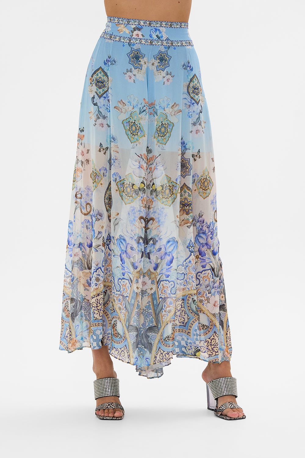 SHEER WIDE LEG PANT - 5
