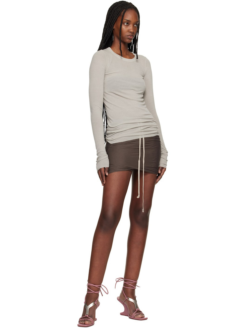 Rick Owens DRKSHDW Gray Temple Buds Shorts outlook