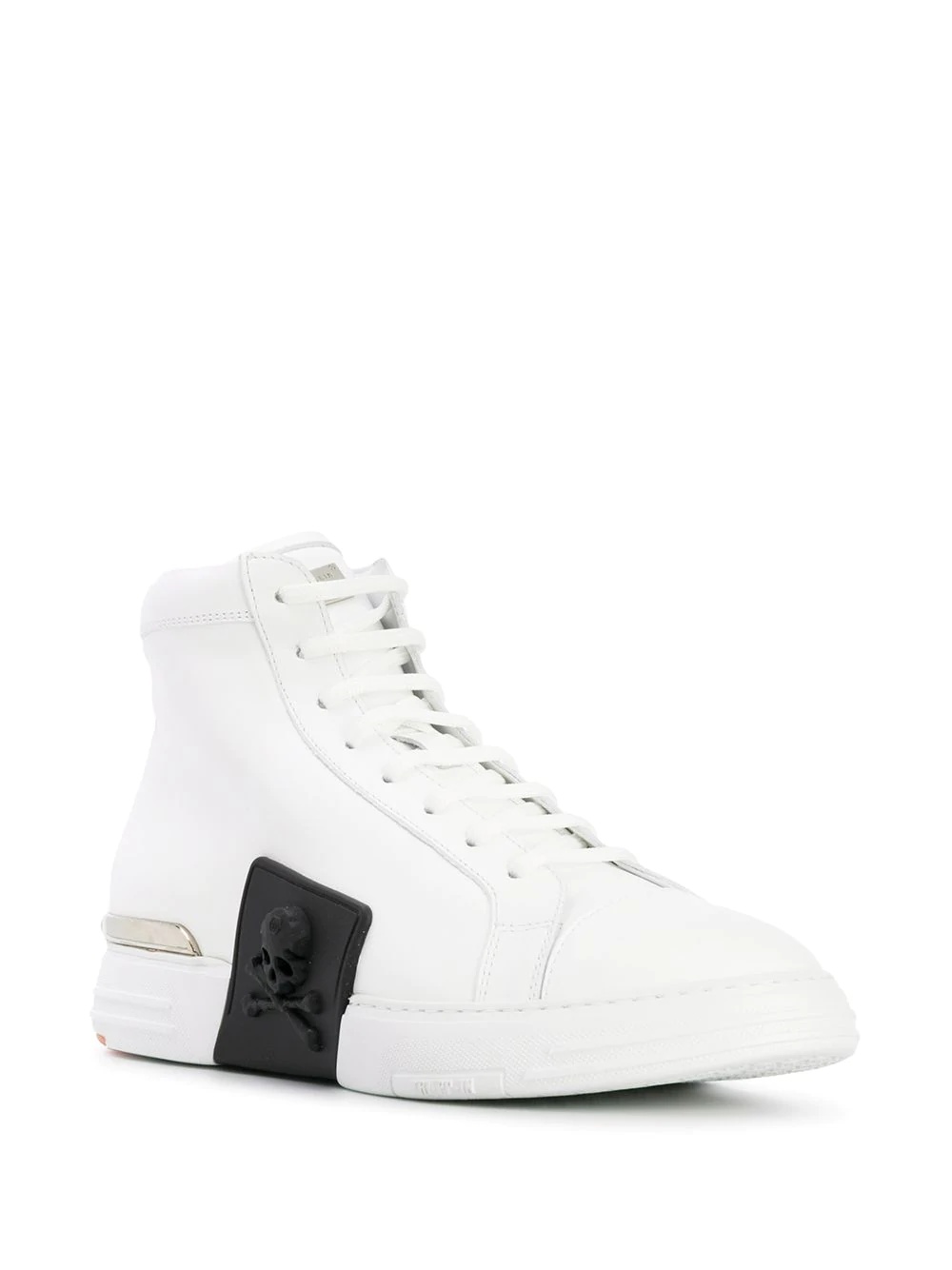 skull detail high-top sneakers - 2