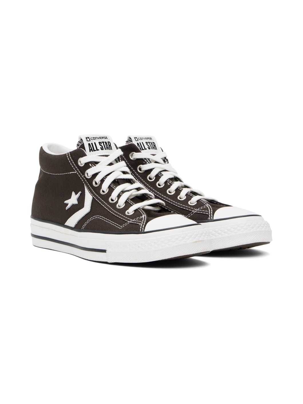 Brown Star Player 76 Mid Top Sneakers - 4