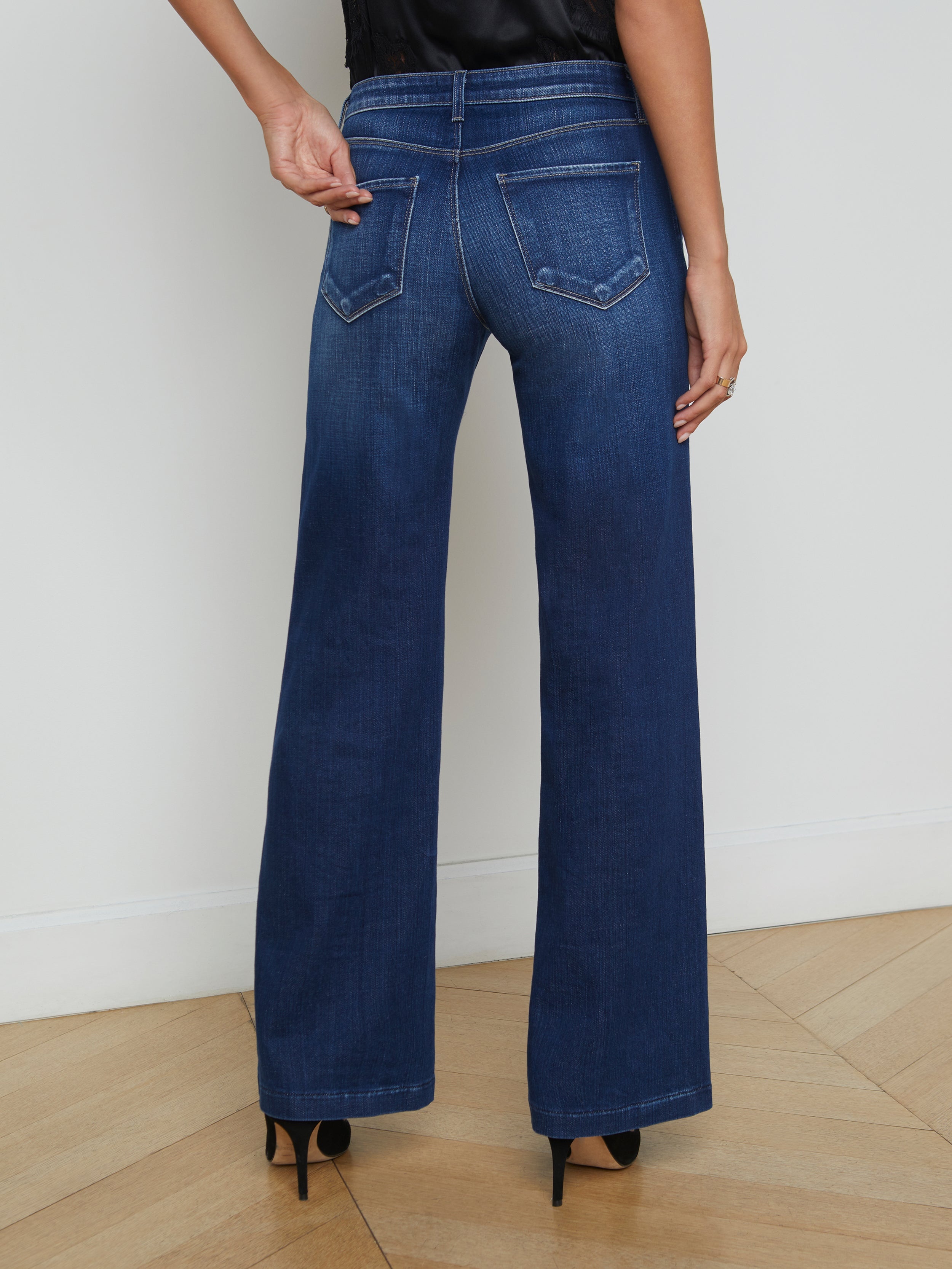 Joanne Low-Rise Wide-Leg Jean - 5