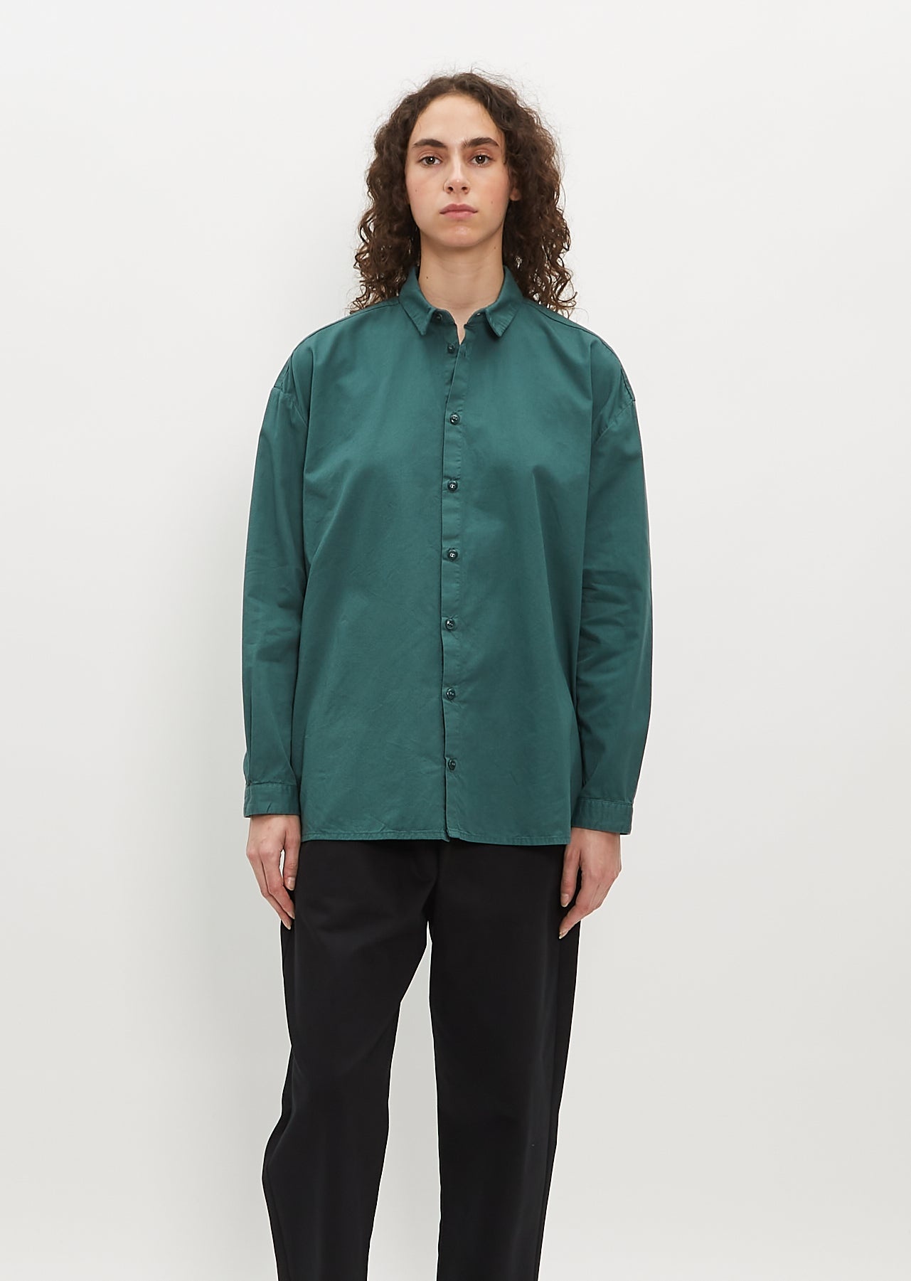 Toogood The Draughtsman Shirt — Viridian | lagarconne | REVERSIBLE