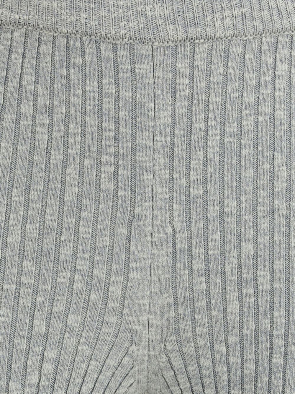 ribbed split-hem trousers - 3