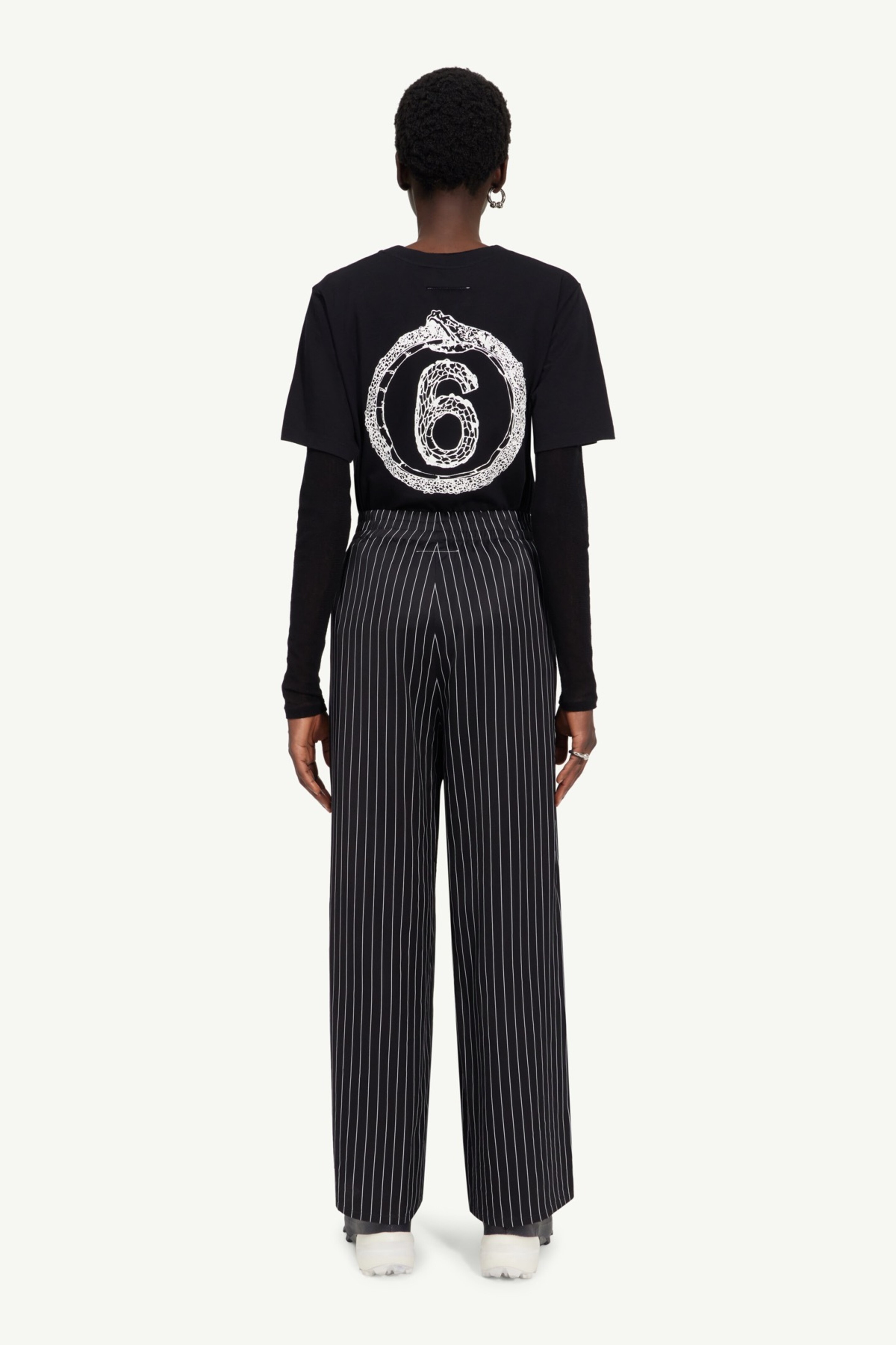 Fluid stripe trousers - 4