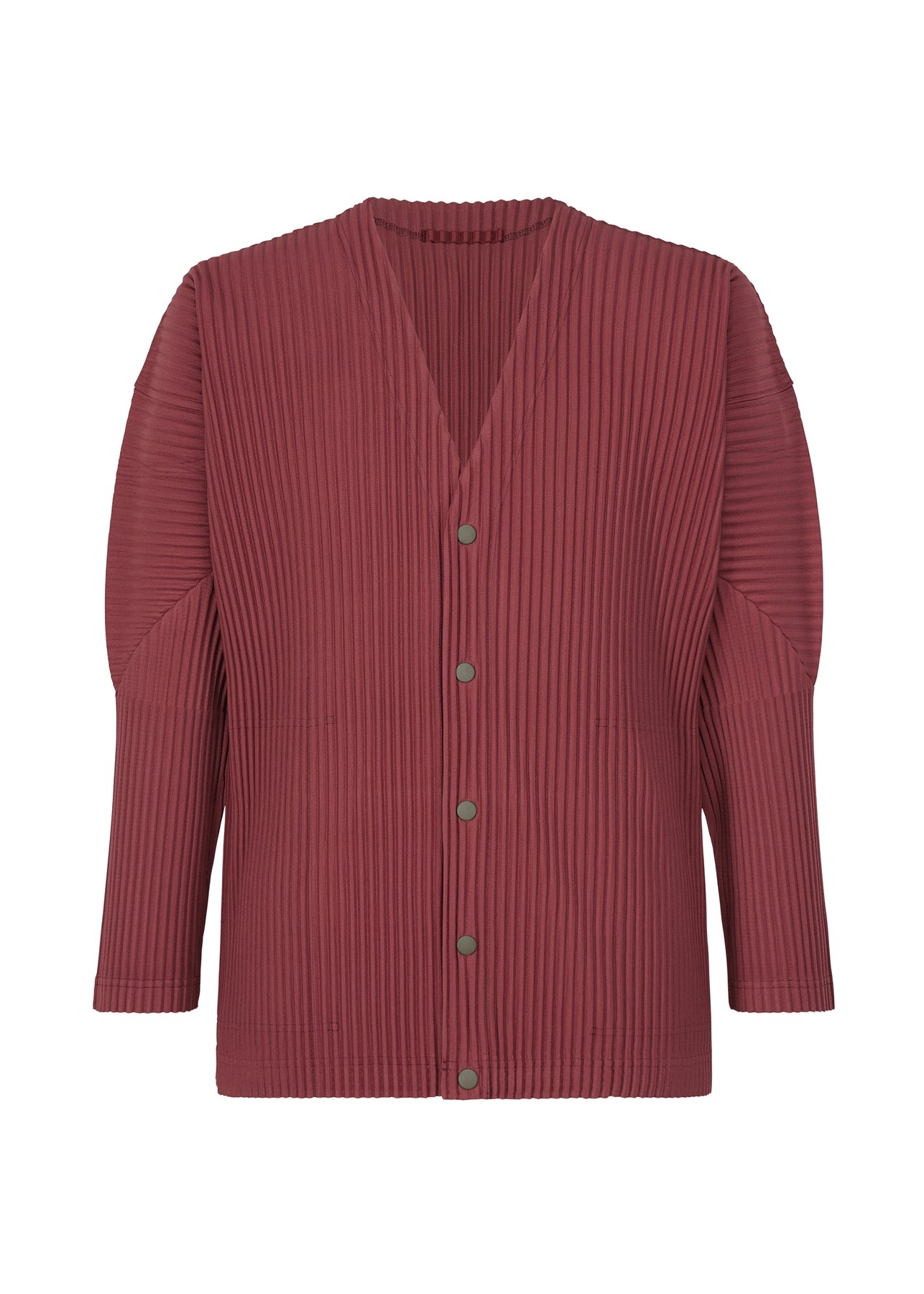 COLOR PLEATS CARDIGAN - 1