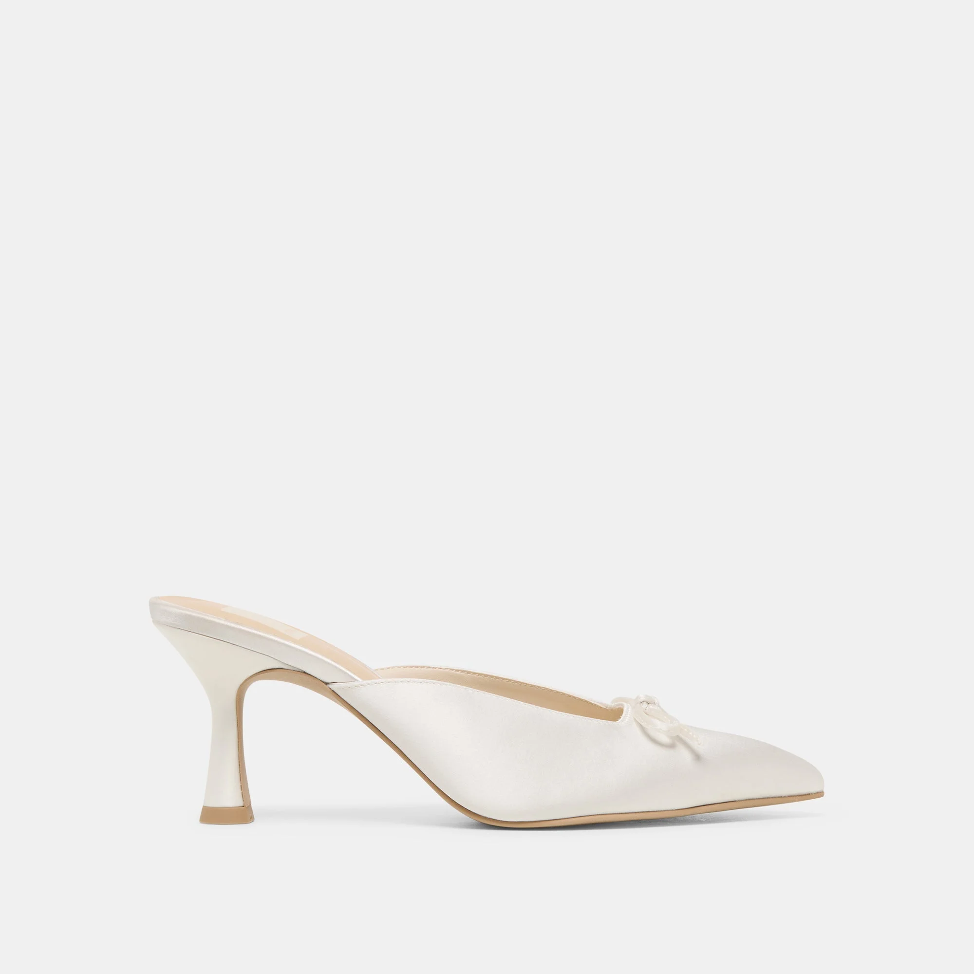 CLEO HIGH HEELS OFF WHITE SATIN - 1