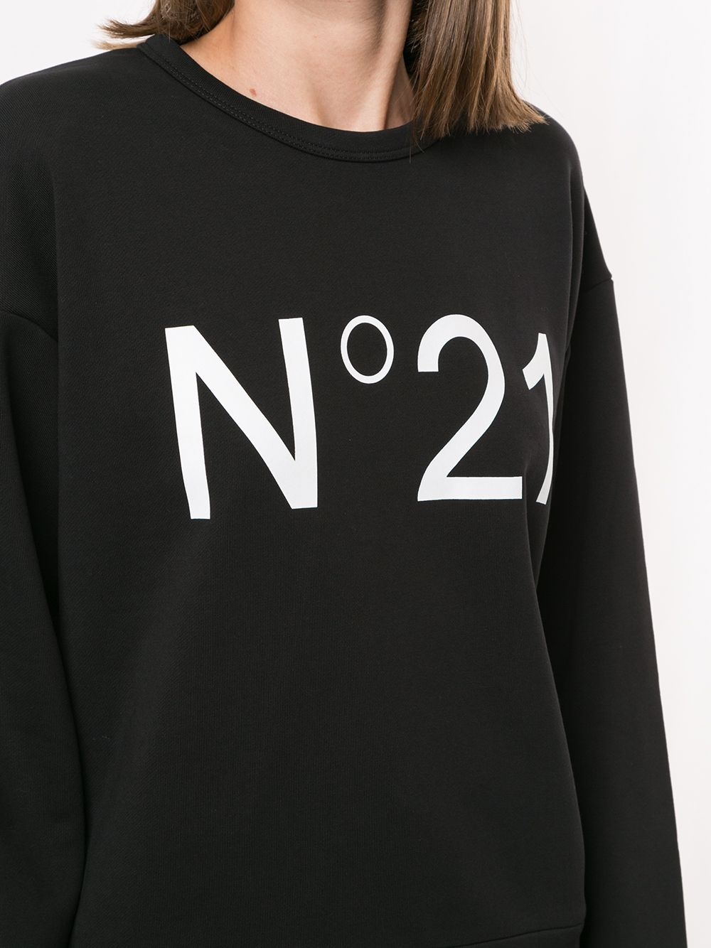 logo print sweatshirt - 5