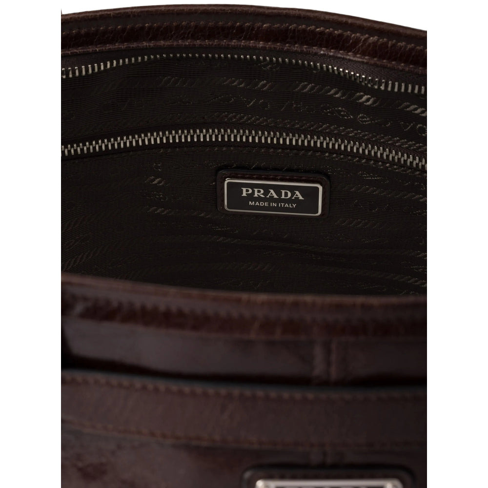 Prada Brown Tote Bags Men - 6