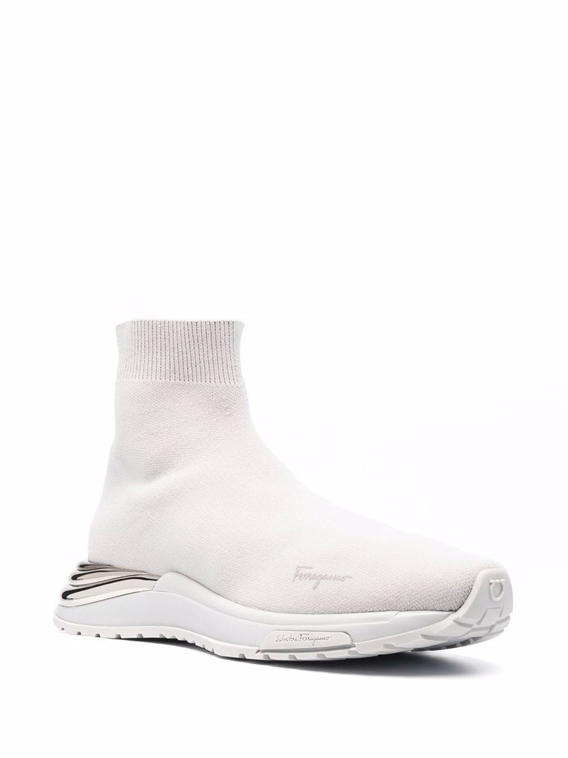 FERRAGAMO ankle sock sneakers outlook