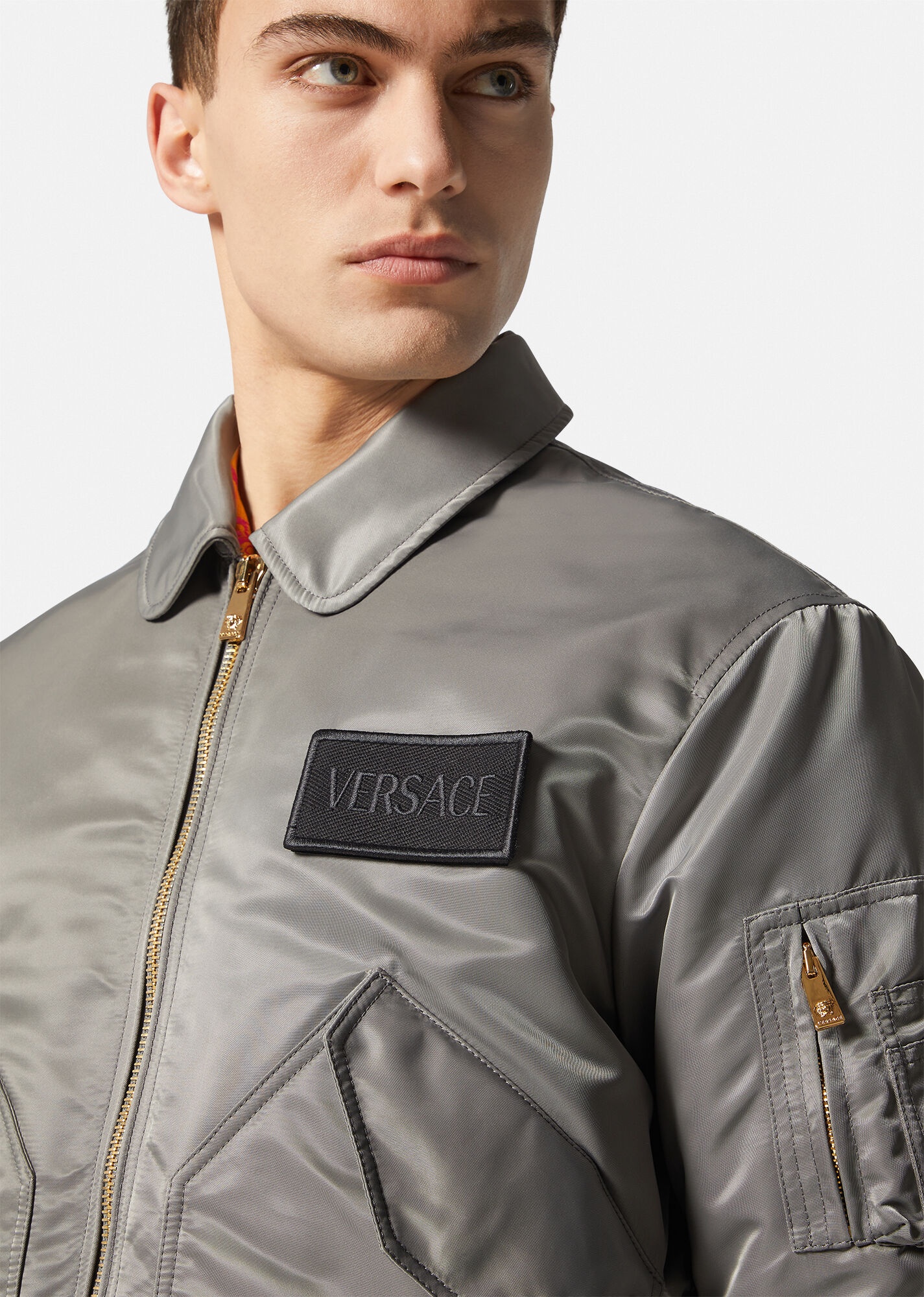 Logo Patch Bomber Jacket - 5