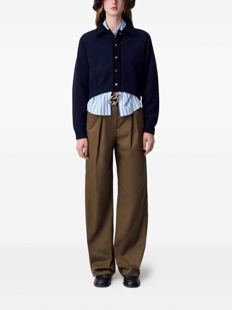 Claudie Pierlot pleated side-pocket trousers outlook