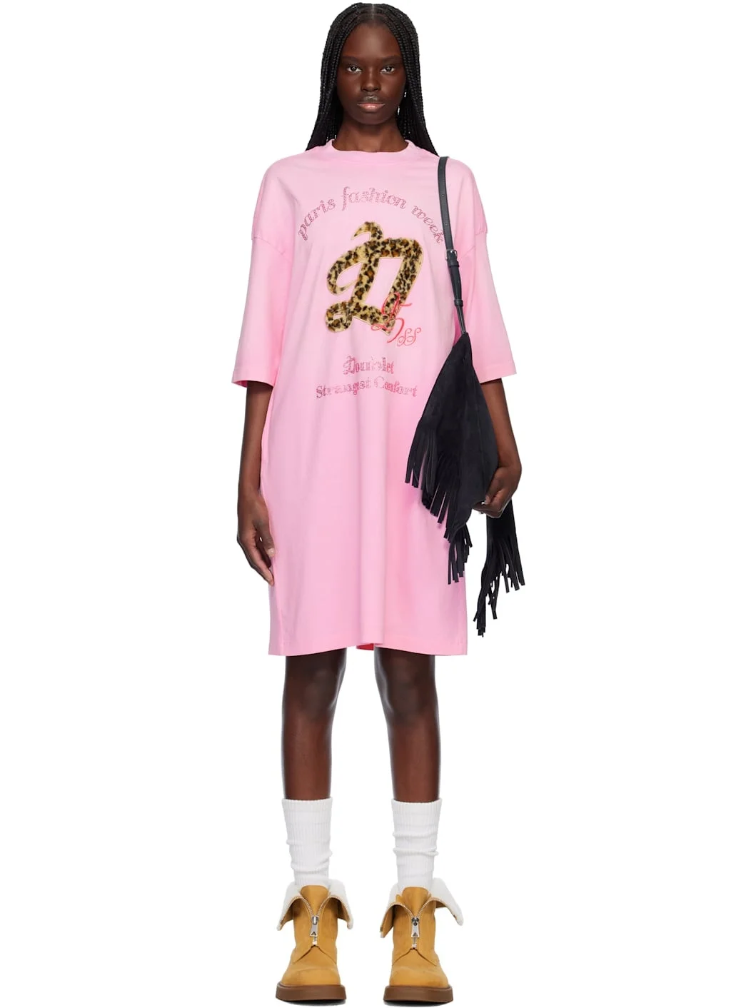 Pink 'Doublet' PFW Tour Minidress - 1