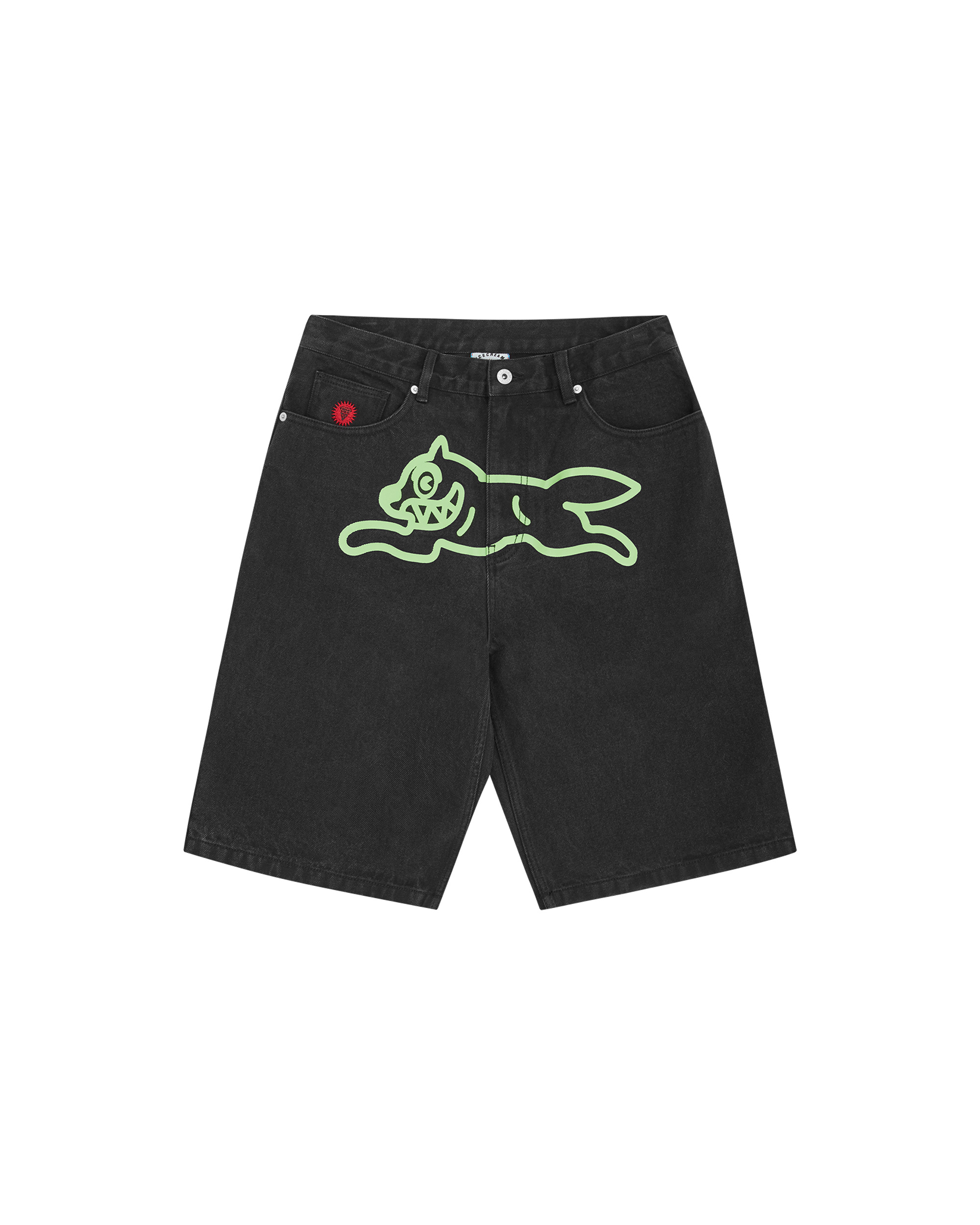 RUNNING DOG DENIM SHORTS - 1