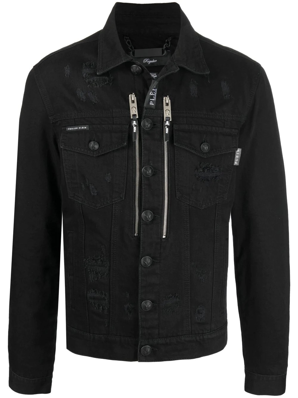 Gothic Plein denim jacket - 1