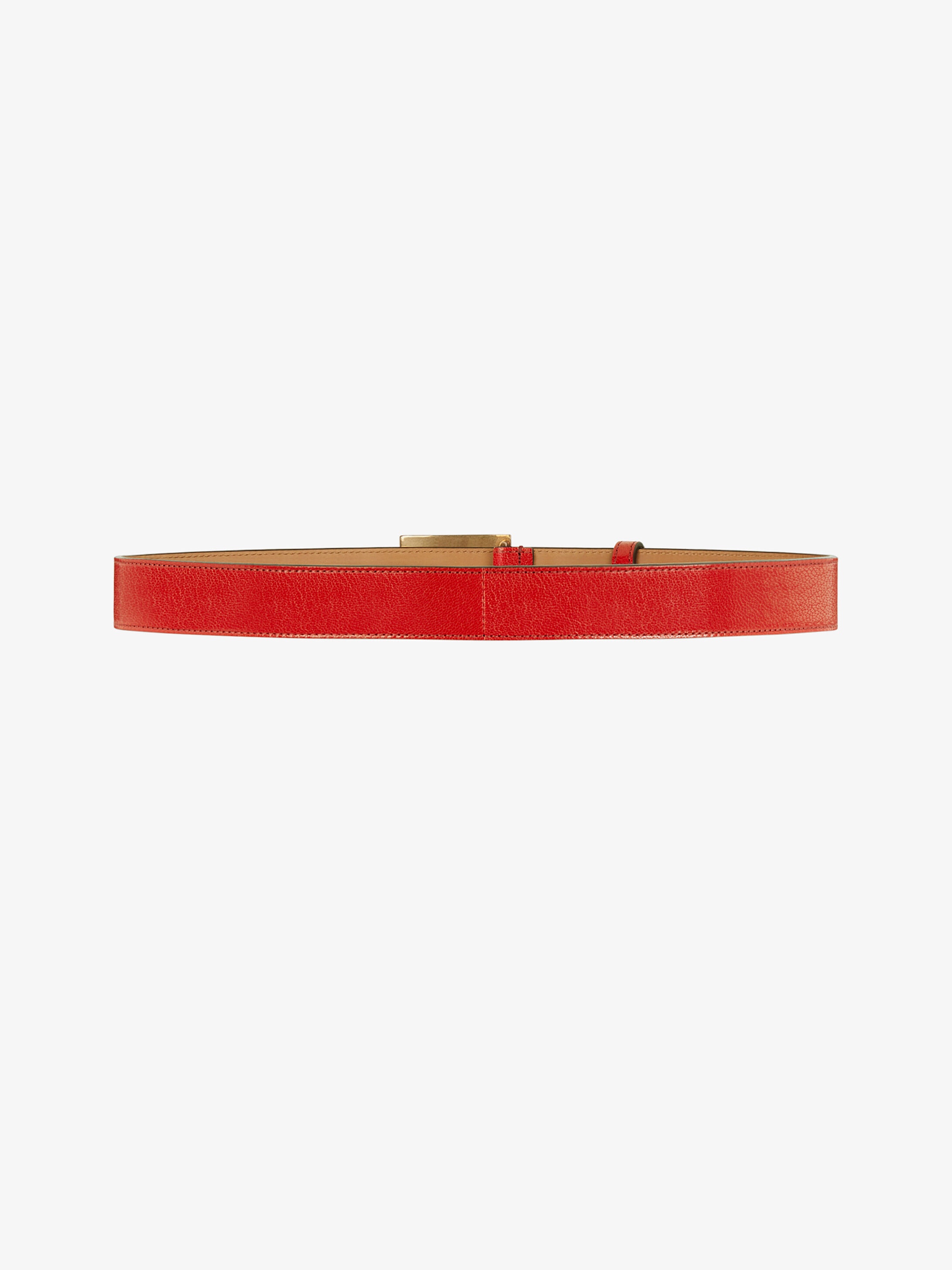 Double G belt in grained leather - 2