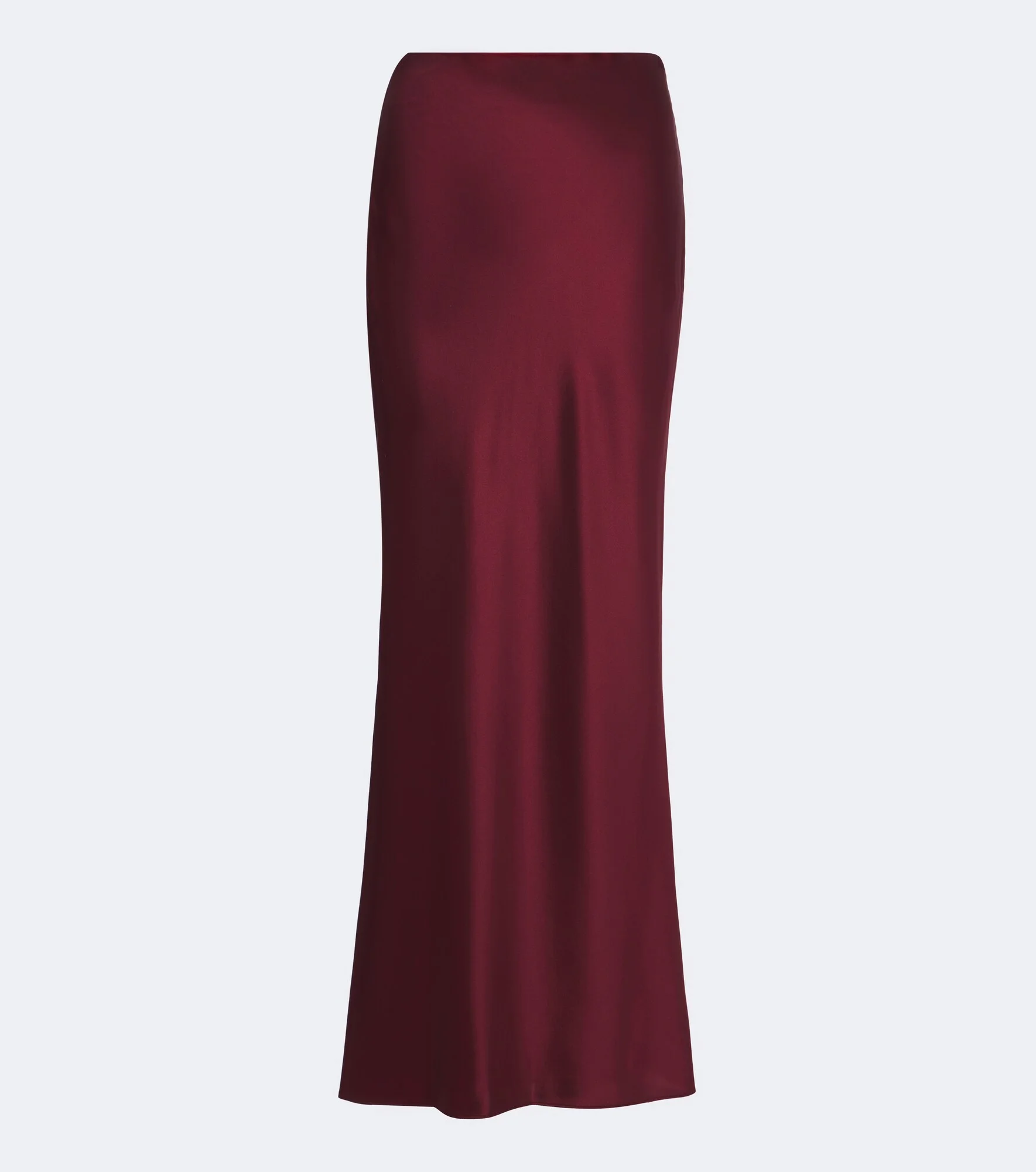 Draped silk charmeuse maxi skirt - 1