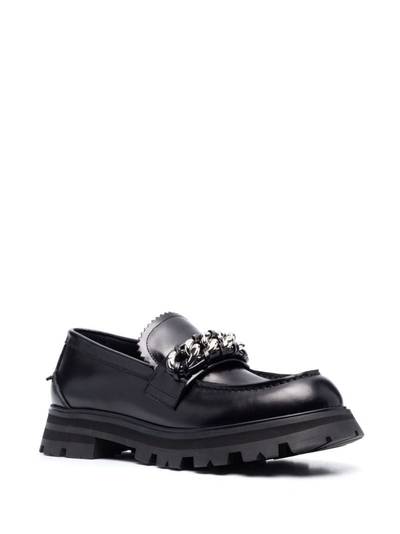 Alexander McQueen silver-tone hardware loafers outlook