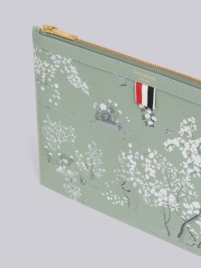 Thom Browne Pebble Grain Leather Toile Small Document Holder outlook